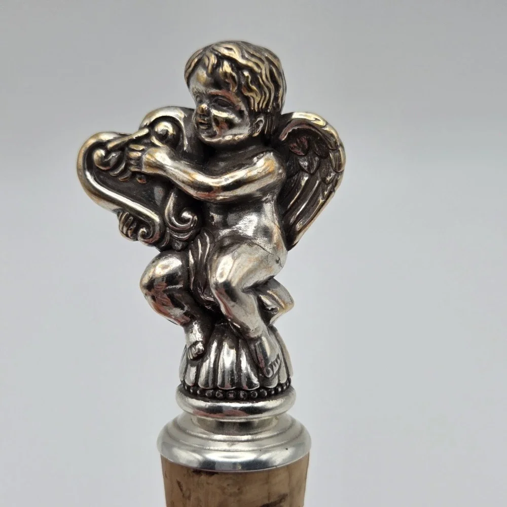 Brighton Silver Tone‎ Cupid Wine Cork Stopper